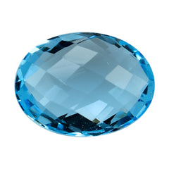 SKY BLUE TOPAZ BRIOLETTE OVAL 16X12MM 10.08 Cts.