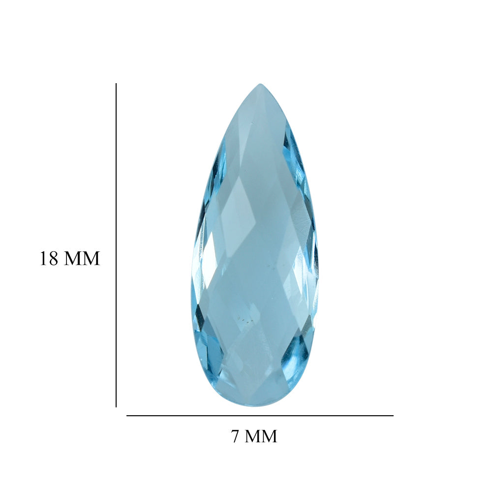 SKY BLUE TOPAZ BRIOLETTE PEAR 18X7MM 4.23 Cts.