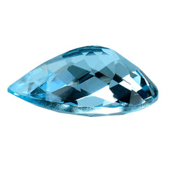 SKY BLUE TOPAZ CHECKER CUT PEAR 14X10MM 5.86 Cts.