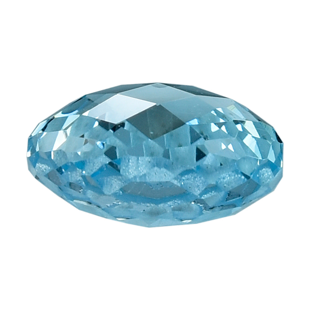 SKY BLUE TOPAZ BRIOLETTE HEART (HALF DRILL) 12MM 8.23 Cts.