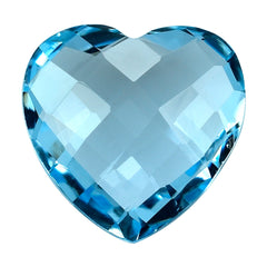 SKY BLUE TOPAZ BRIOLETTE HEART 12MM 6.23 Cts.