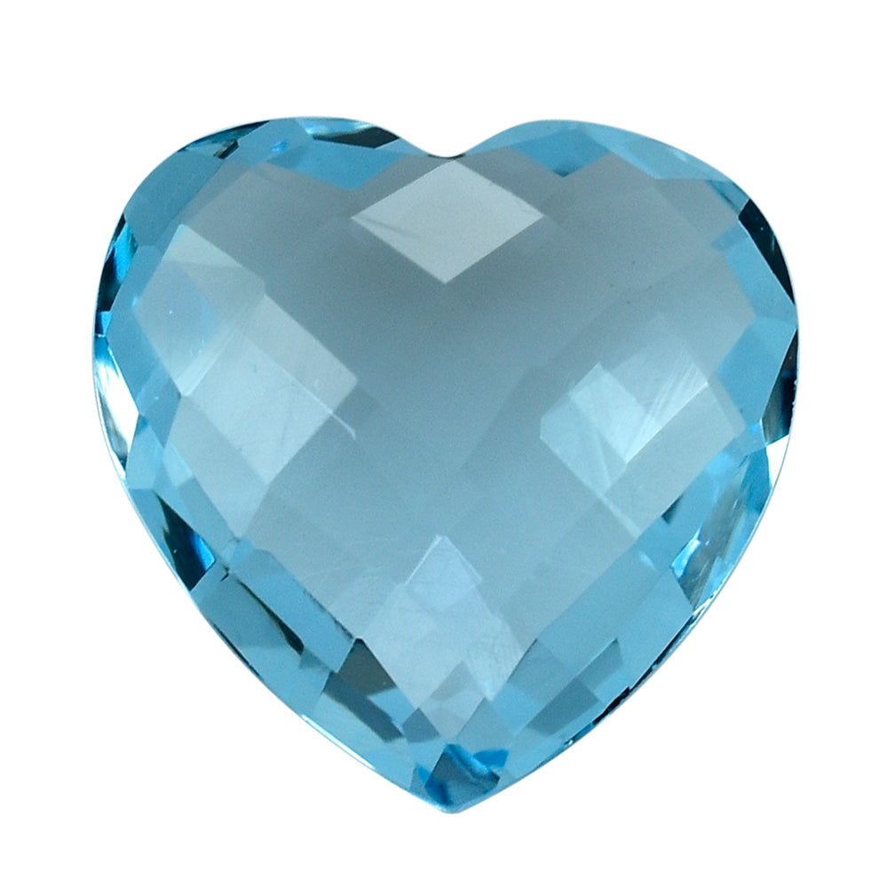 SKY BLUE TOPAZ BRIOLETTE HEART 12MM 6.23 Cts.