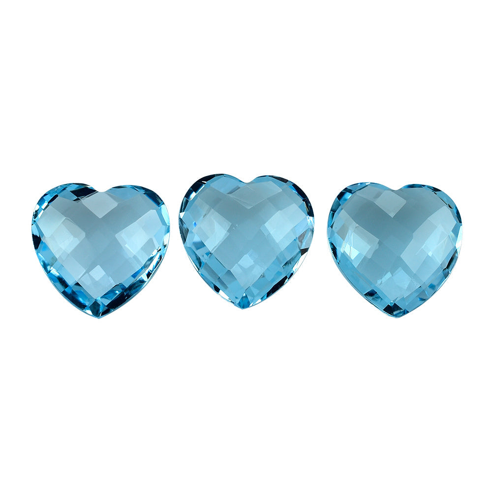 SKY BLUE TOPAZ BRIOLETTE HEART 12MM 6.23 Cts.