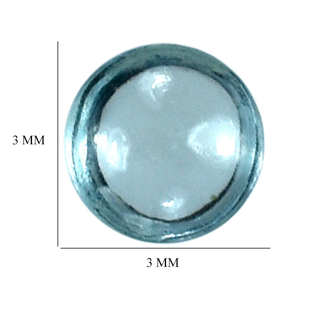 SKY BLUE TOPAZ LENTIL ROUND 3MM 0.12 Cts.