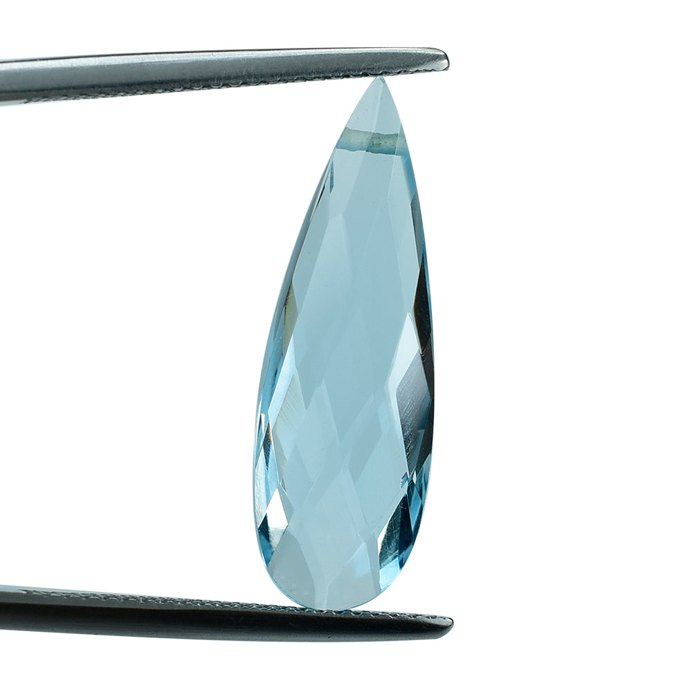 SKY BLUE TOPAZ BRIOLETTE PEAR (FULL DRILL) 24X8MM 8.28 Cts.