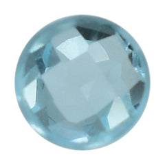 SKY BLUE TOPAZ CHECKER ROUND CAB 3.30MM 0.19 Cts.