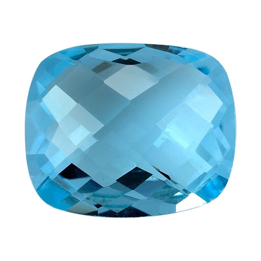 SKY BLUE TOPAZ BRIOLETTE CUSHION 14X12MM 9.13 Cts.