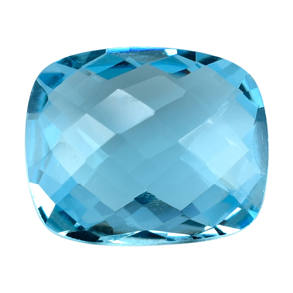 SKY BLUE TOPAZ BRIOLETTE CUSHION 14X12MM 9.13 Cts.