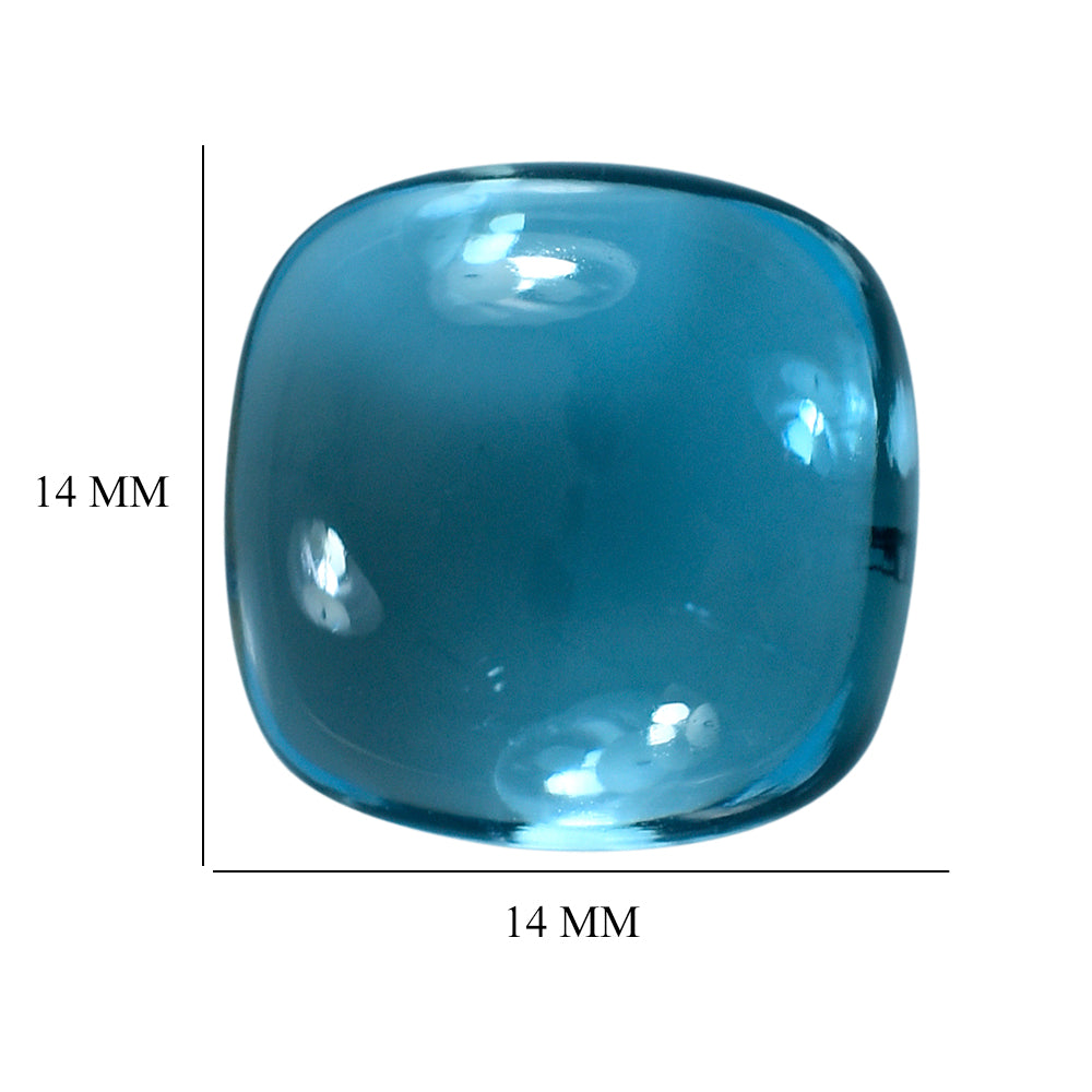 SKY BLUE TOPAZ CUSHION CAB 14MM 16.68 Cts.