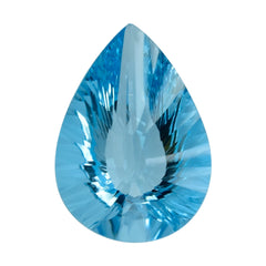 SKY BLUE TOPAZ CONCAVE BRIOLETTE PEAR (DES#14) 18X13MM 10.13 Cts.
