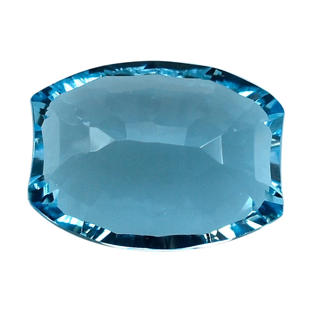 SKY BLUE TOPAZ CONCAVE NARROW BARREL (DES#108) 10X7.50MM 3.49 Cts.