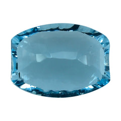 SKY BLUE TOPAZ CONCAVE WIDE BARREL (DES#107) 10X7.50MM 3.15 Cts.