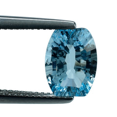 SKY BLUE TOPAZ CONCAVE WIDE BARREL (DES#107) 10X7.50MM 3.15 Cts.