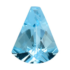 SKY BLUE TOPAZ CHECKER TOP PIE (DES#62) 12X10MM 4.03 Cts.
