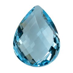 SKY BLUE TOPAZ TWISTED BRIOLETTE PEAR (DES#36) 16X12MM 9.95 Cts.