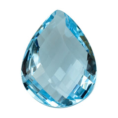 SKY BLUE TOPAZ TWISTED BRIOLETTE PEAR (DES#36) 16X12MM 9.95 Cts.