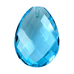 SKY BLUE TOPAZ BRIOLETTE PEAR(HALF DRILL) 20X15MM 16.45 Cts.