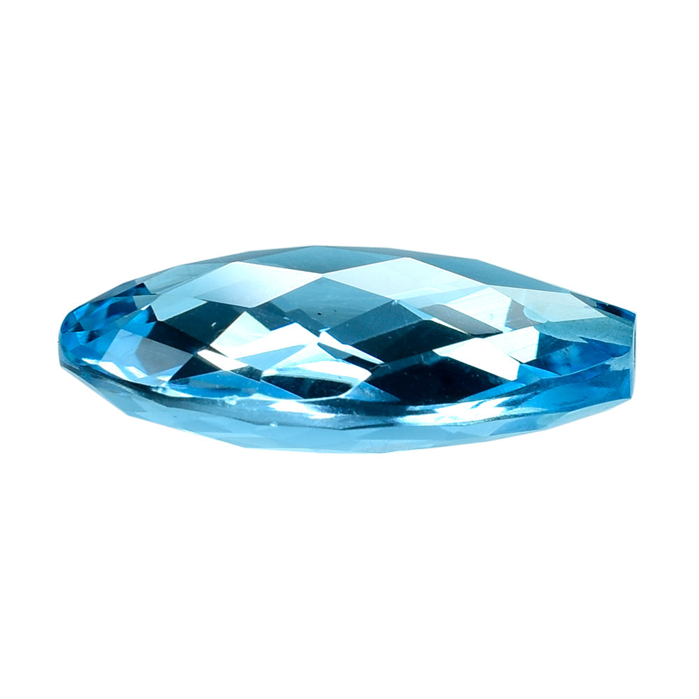SKY BLUE TOPAZ BRIOLETTE PEAR(HALF DRILL) 20X15MM 16.45 Cts.