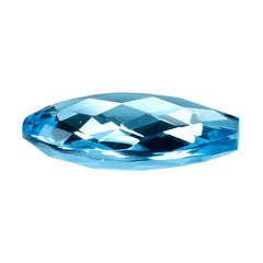 SKY BLUE TOPAZ BRIOLETTE PEAR(HALF DRILL) 20X15MM 16.45 Cts.