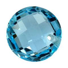 SKY BLUE TOPAZ BRIOLETTE ROUND (FULL DRILL) 12MM 6.69 Cts.