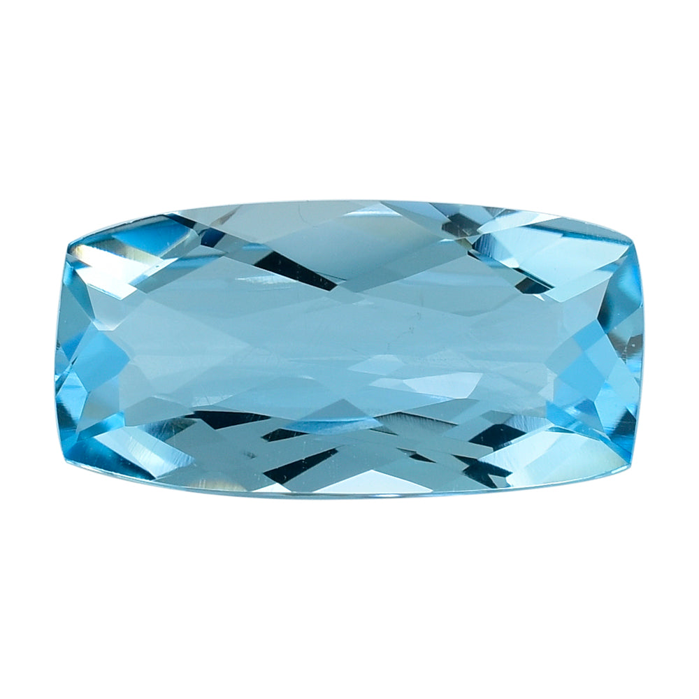 SKY BLUE TOPAZ CHECEKR CUT CUSHION 18X9MM 8.60 Cts.
