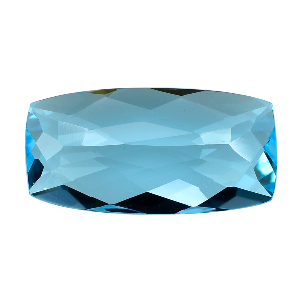 SKY BLUE TOPAZ CHECEKR CUT CUSHION 18X9MM 8.60 Cts.