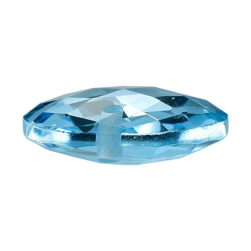 SKY BLUE TOPAZ BRIOLETTE ROUND(FULL DRILL) 12MM 5.31 Cts.