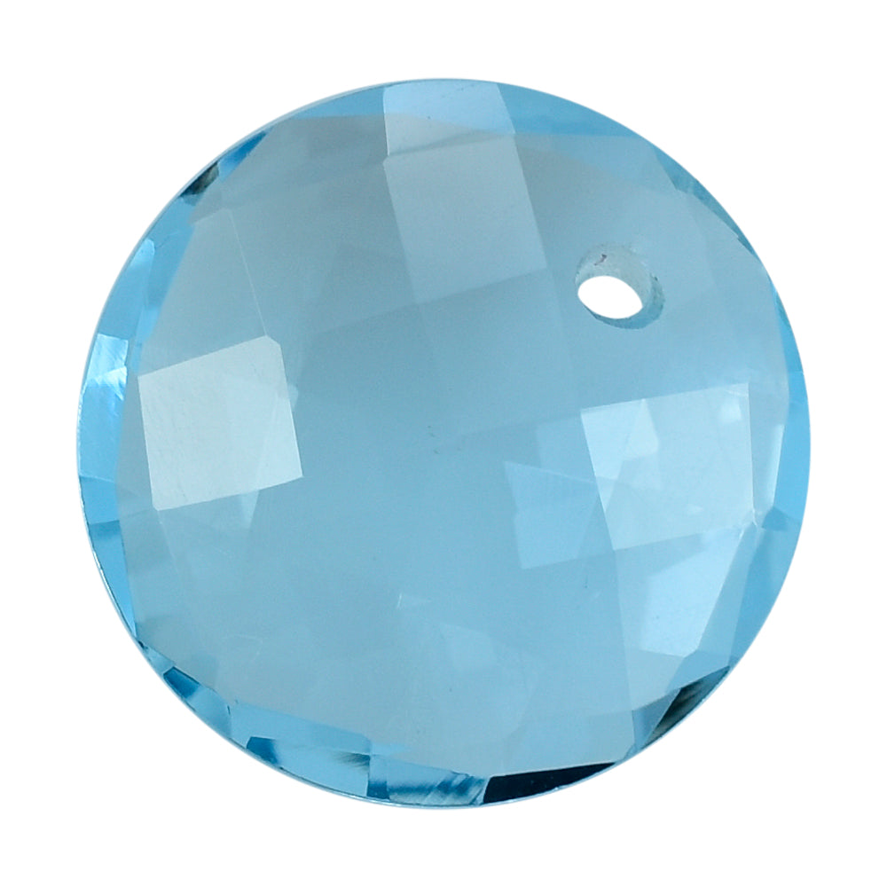 SKY BLUE TOPAZ BRIOLETTE ROUND(FULL DRILL) 12MM 5.31 Cts.