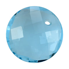 SKY BLUE TOPAZ BRIOLETTE ROUND(FULL DRILL) 12MM 5.31 Cts.