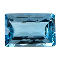 SKY BLUE TOPAZ CHECKER CUT OCTAGON 20X13MM 22.11 Cts.