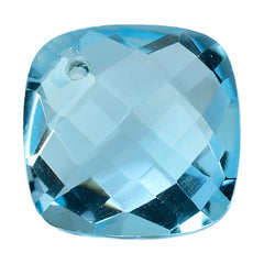 SKY BLUE TOPAZ BRIOLETTE CUSHION (FULL DRILL) 10MM 4.46 Cts.