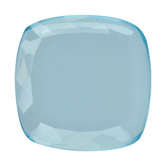SKY BLUE TOPAZ CUT CUSHION WITH FLAT BOTTOM 18MM 10.30 Cts.