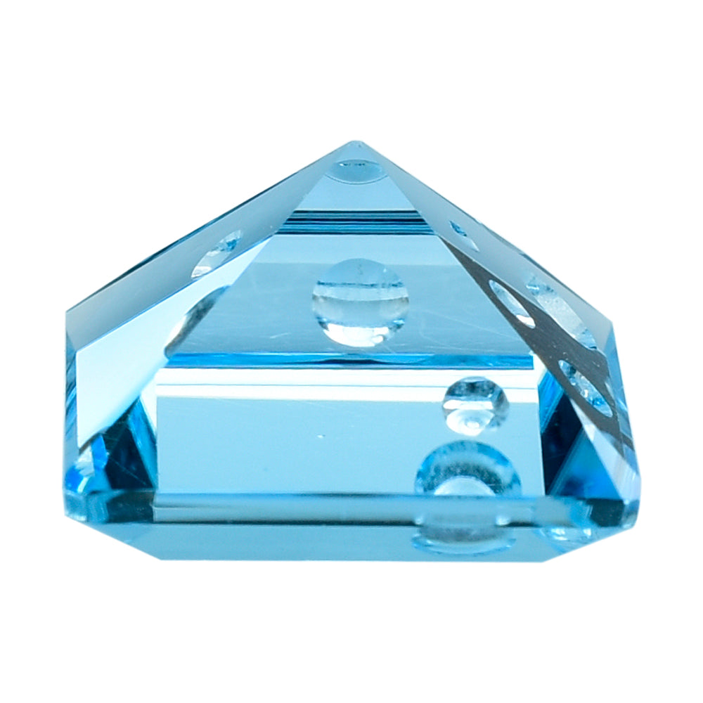 SKY BLUE TOPAZ SUPPER BUBBLE SQUARE - OCTAGON (DES#118) 14MM 14.66 Cts.