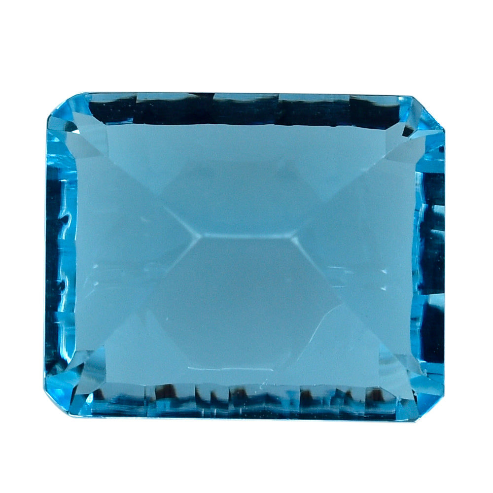 SKY BLUE TOPAZ CONCAVE SPLENDOR CUT OCTAGON (DES#41) 11X9MM 5.48 Cts.