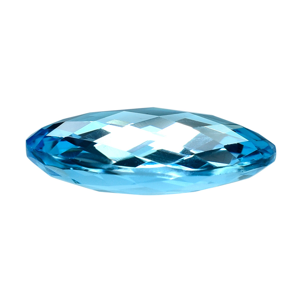 SKY BLUE TOPAZ BRIOLETTE CUT OVAL 20X16MM 18.40 Cts.