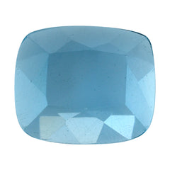 SKY BLUE TOPAZ CUT CUSHION WITH FLAT BOTTOM 12X10MM 6.99 Cts.