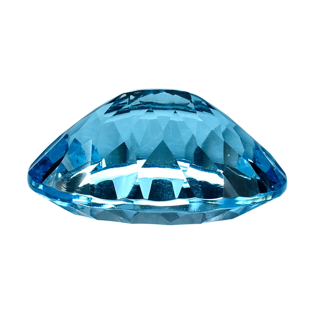 SKY BLUE TOPAZ CONCAVE CUT OVAL 20X15MM 21.51 Cts.