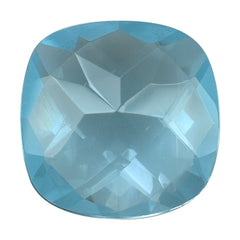 SKY BLUE TOPAZ CHECKER CUT CUSHION 10MM 3.75 Cts.