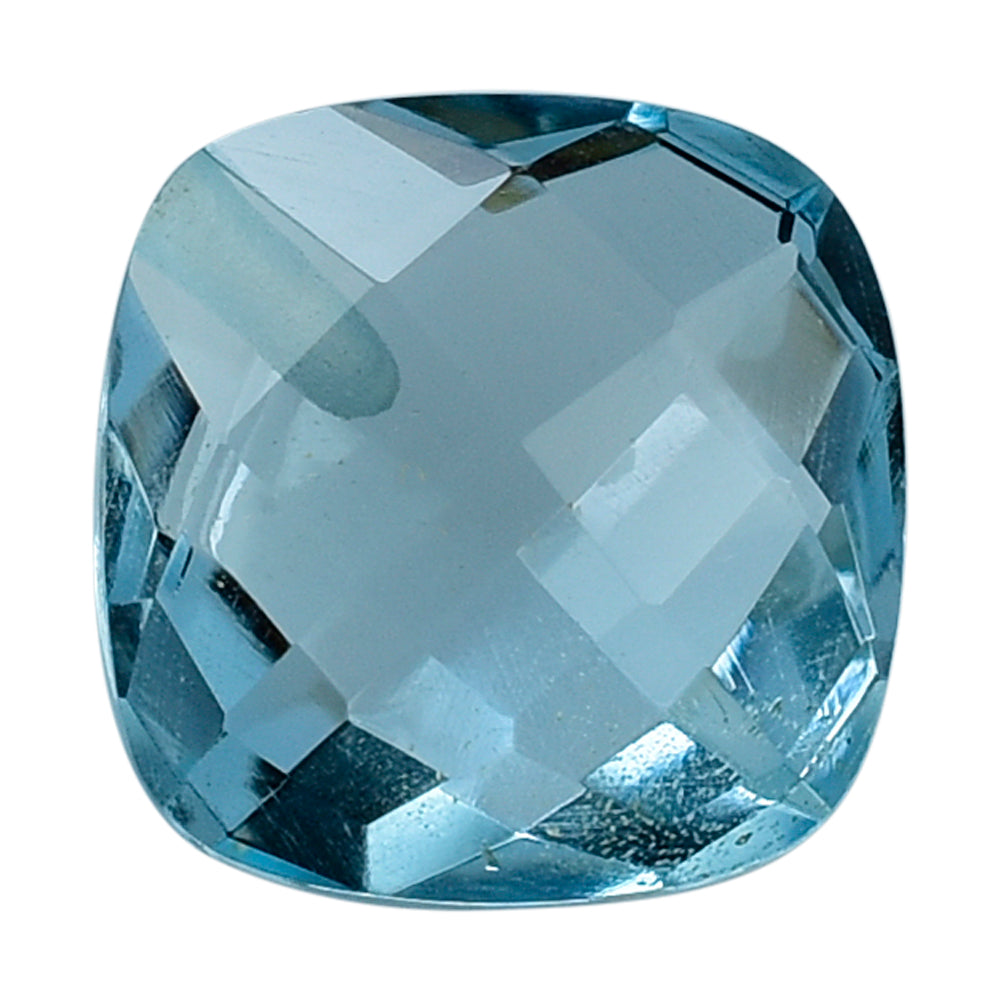 SKY BLUE TOPAZ BRIOLETTE CUSHION (HALF DRILL) 7.00MM 1.79 Cts.