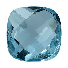 SKY BLUE TOPAZ BRIOLETTE CUSHION (HALF DRILL) 7.00MM 1.79 Cts.