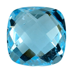 SKY BLUE TOPAZ BRIOLETTE CUSHION 10.00MM 5.39 Cts.