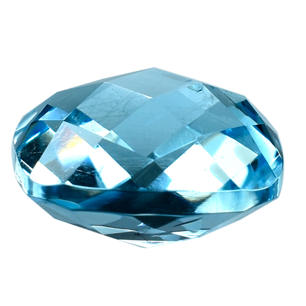 SKY BLUE TOPAZ BRIOLETTE CUSHION 10.00MM 5.39 Cts.