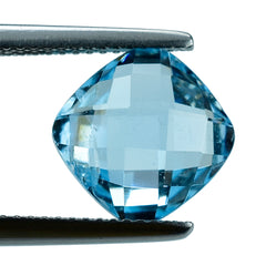 SKY BLUE TOPAZ BRIOLETTE CUSHION 10.00MM 5.39 Cts.