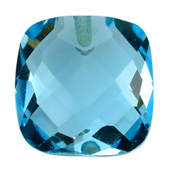 SKY BLUE TOPAZ BRIOLETTE CUSHION (H/D AT CORNER) 10.00MM 5.71 Cts.