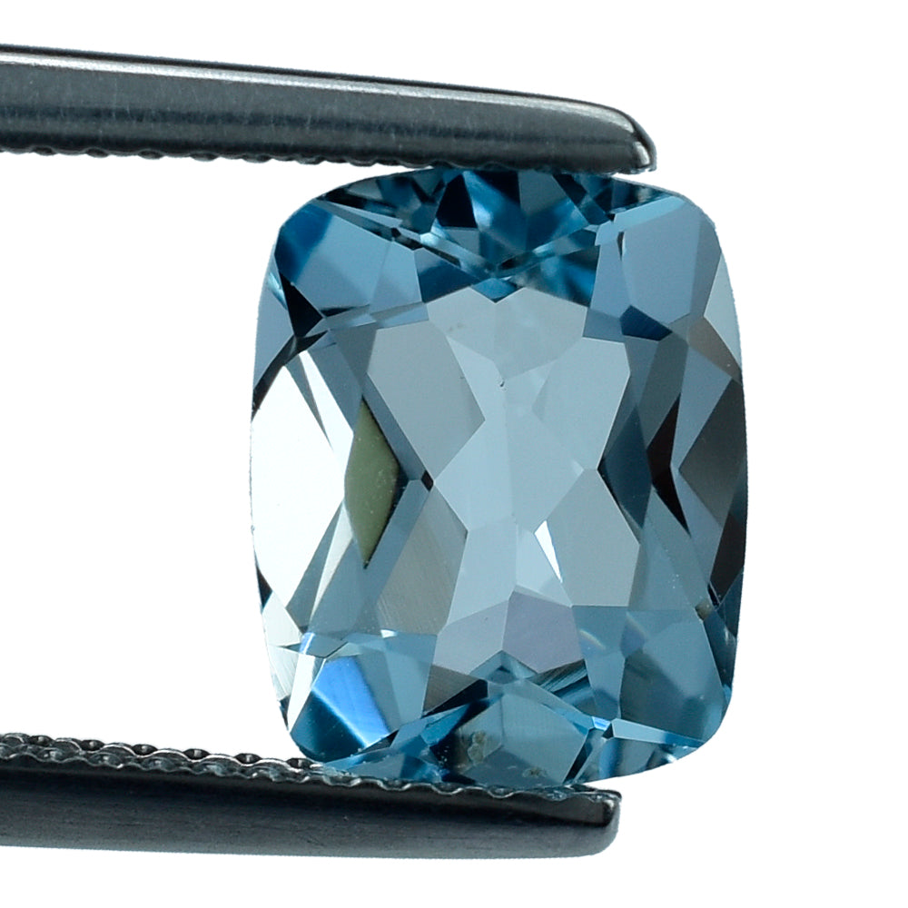 SKY BLUE TOPAZ CUT CUSHION 10X8MM 3.33 Cts.