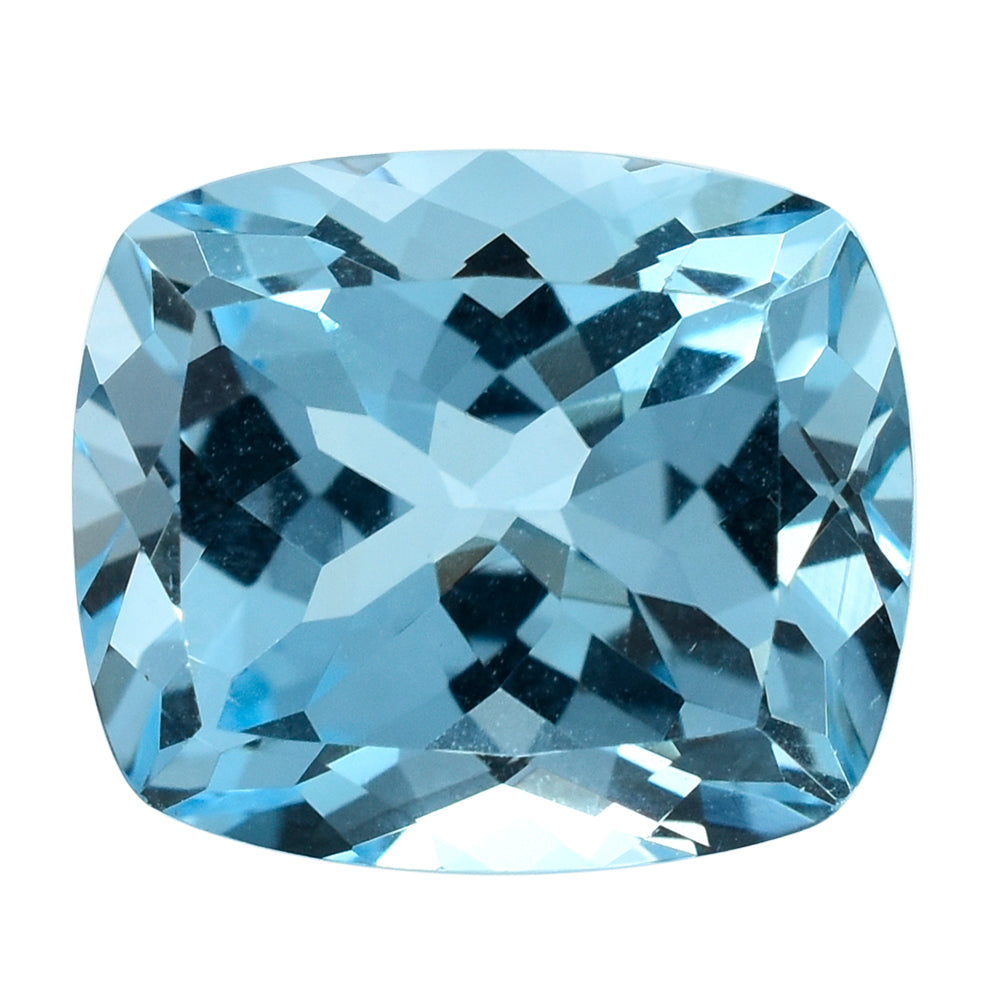 SKY BLUE TOPAZ CUT CUSHION 14X12MM 12.24 Cts.