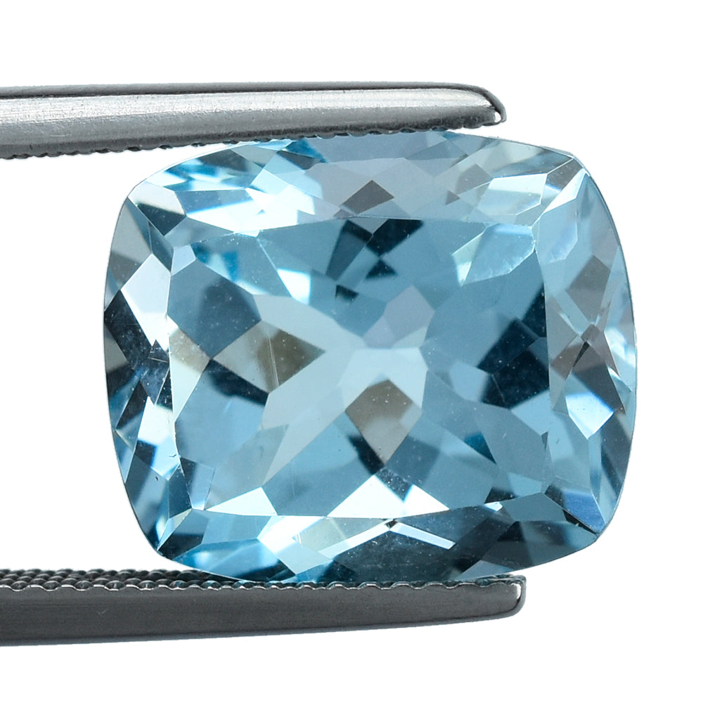 SKY BLUE TOPAZ CUT CUSHION 14X12MM 12.24 Cts.