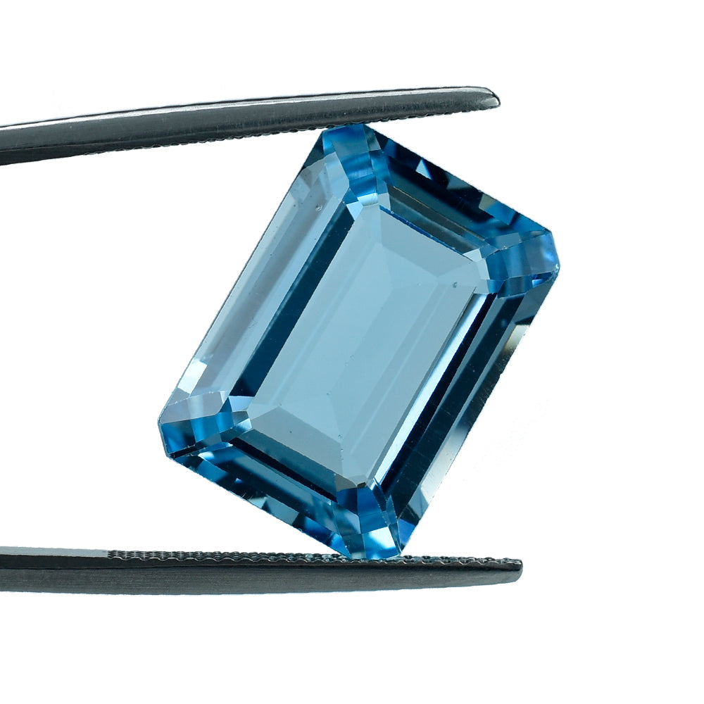 SKY BLUE TOPAZ CUT OCTAGON 13X12MM 8.88 Cts.