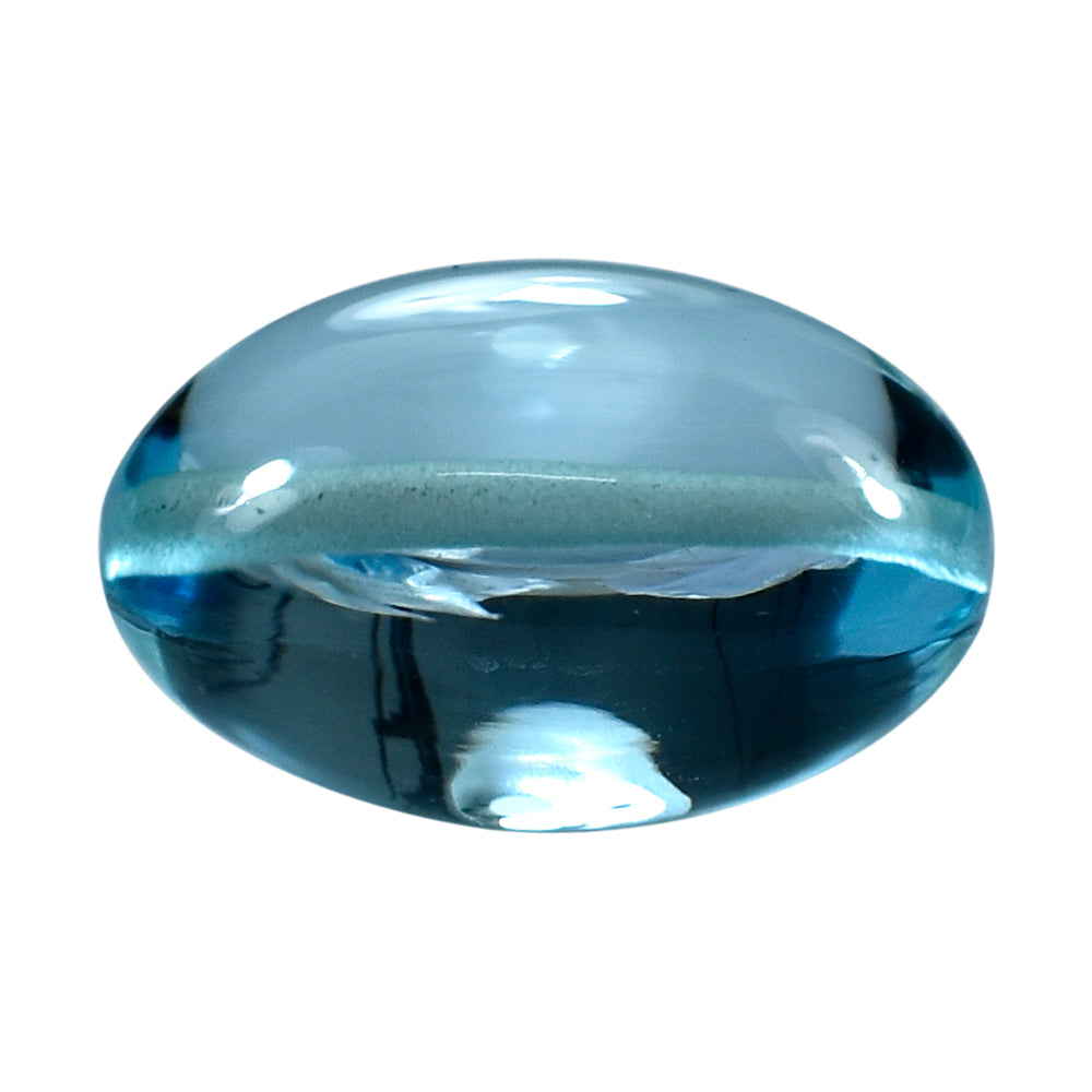 SKY BLUE TOPAZ PLAIN LENTIL OVAL (FULL DRILL) 19.50X16MM 34.58 Cts.