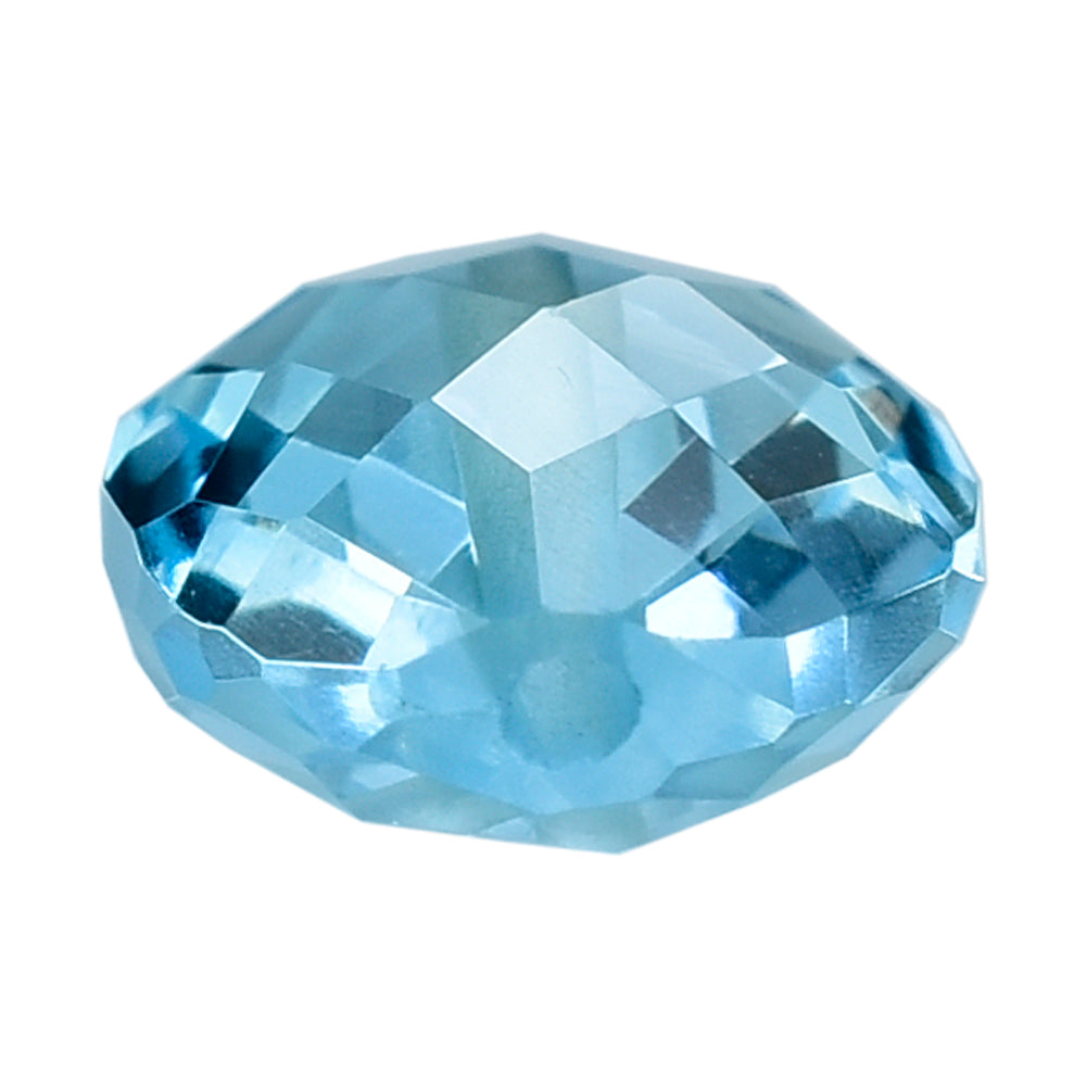 SKY BLUE TOPAZ BRIOLETTE OVAL (FULL DRILL) 12X8MM 3.85 Cts.